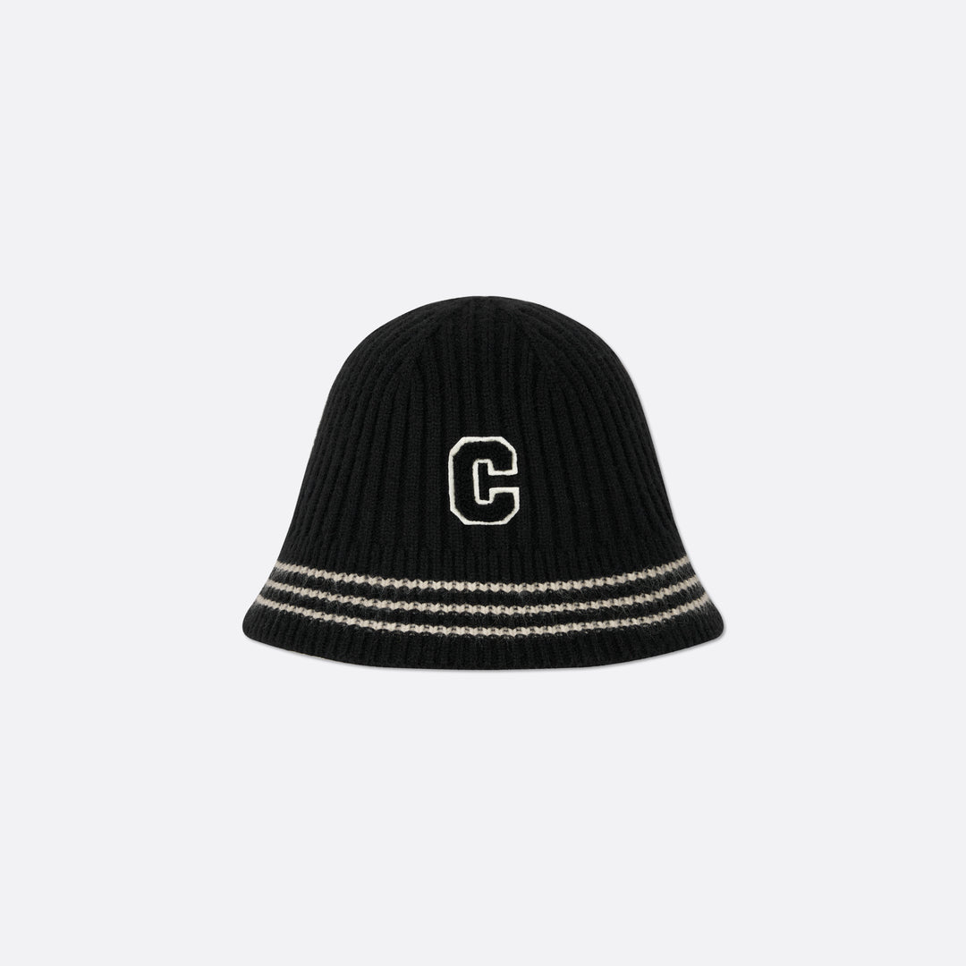 "C" Knit Bucket Hat