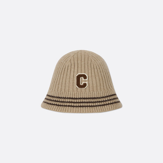 "C" Knit Bucket Hat